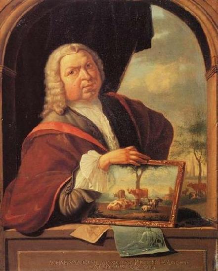 Jan van Gool Self portrait oil painting image